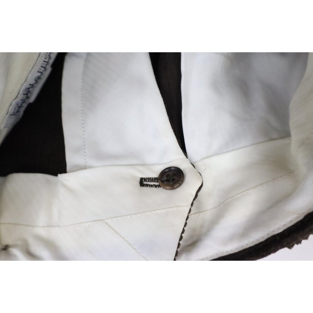 Vtg 90s Streetwear Mens 36x30 Faded Heavy Wide Leg Corduroy Chino Pants Brown - Picture 9 of 14